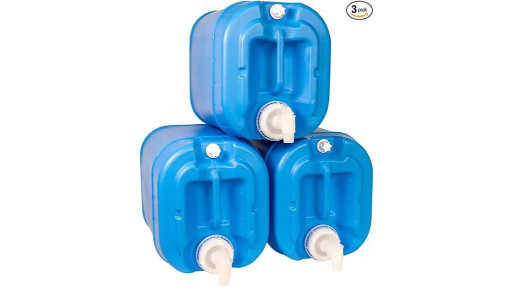stackable water containers pack