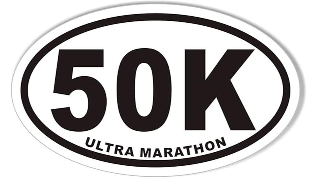 ultra marathon oval sticker