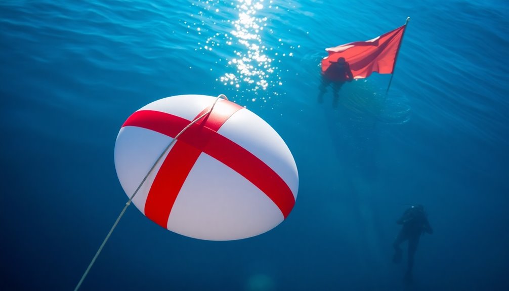 dive safety through flags