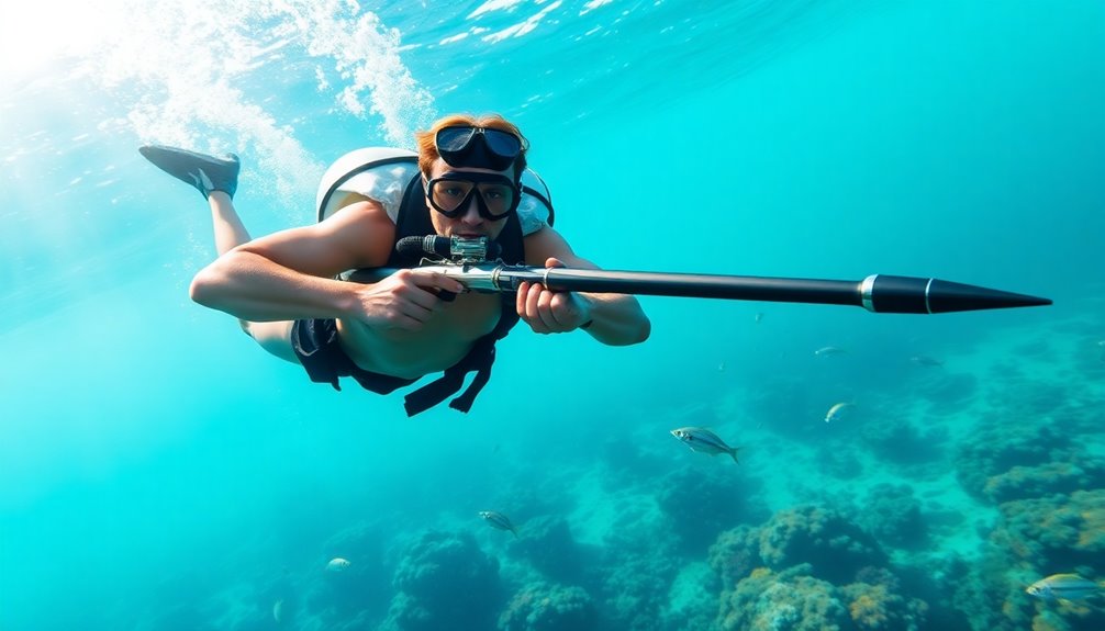 spear fishing with precision