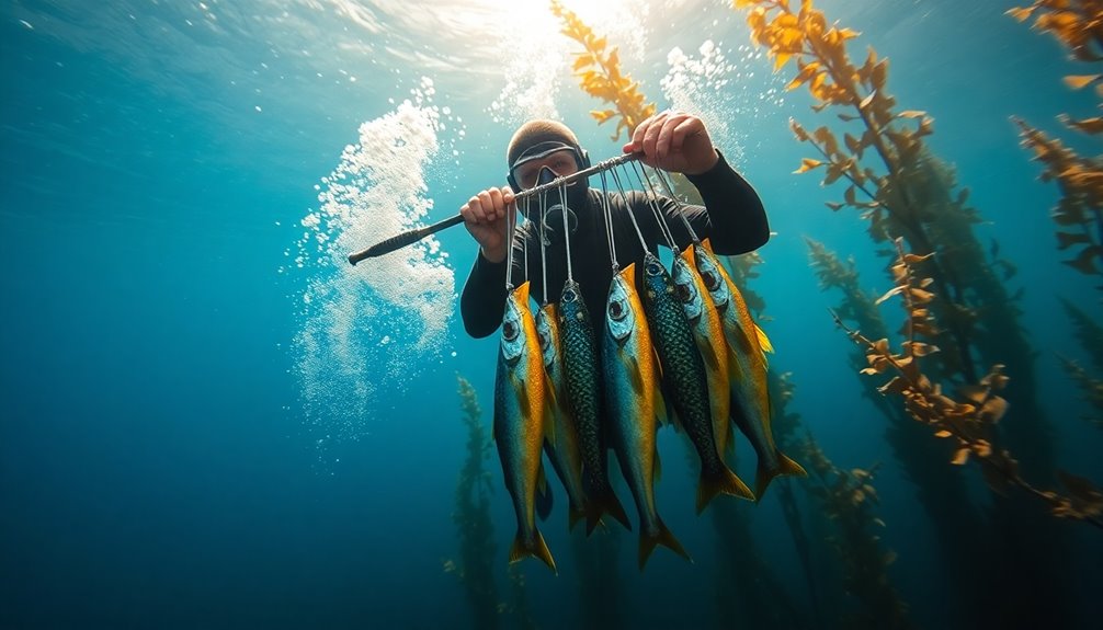 stringing fish for storage