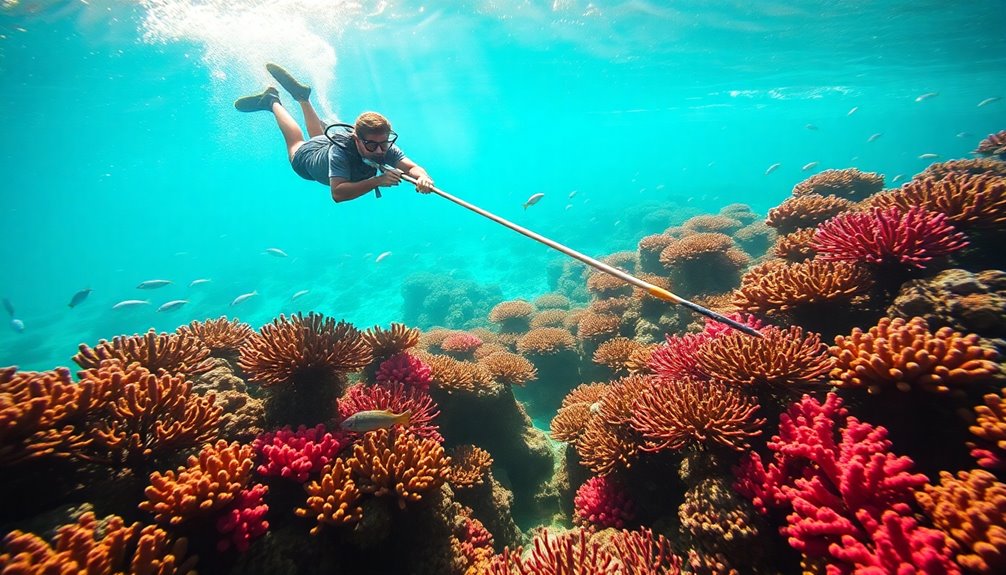 underwater hunting with spears