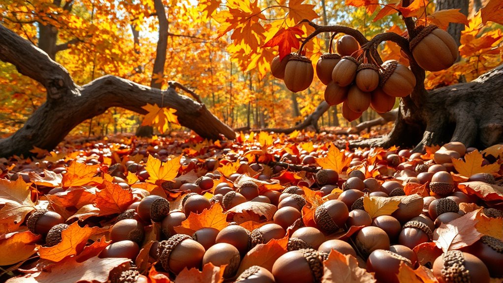 autumn nut harvesting timing