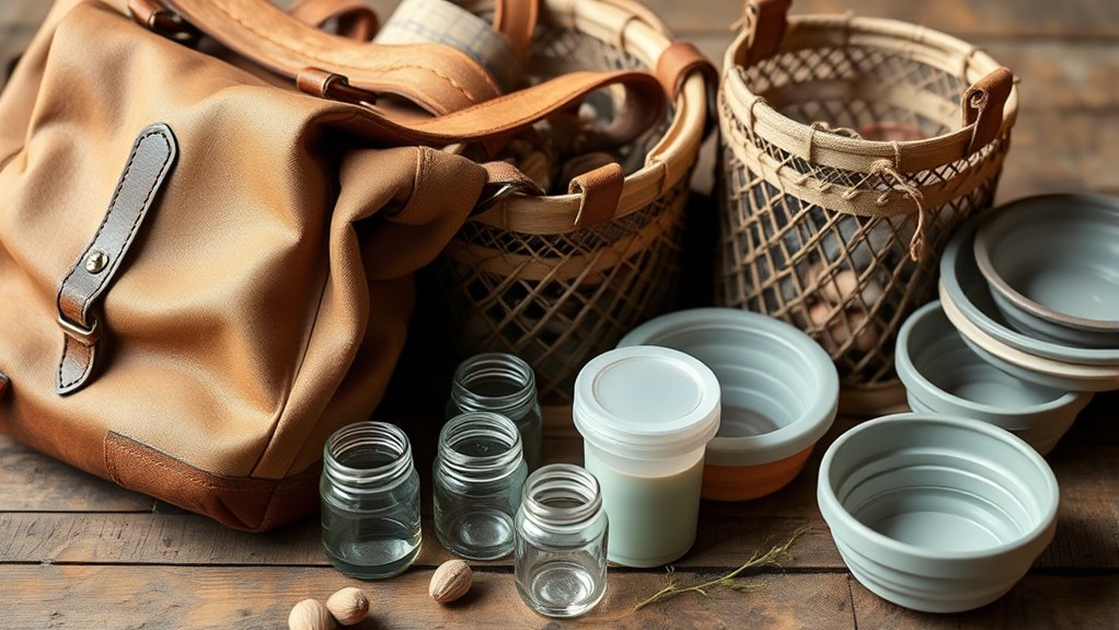 breathable organized foraging containers