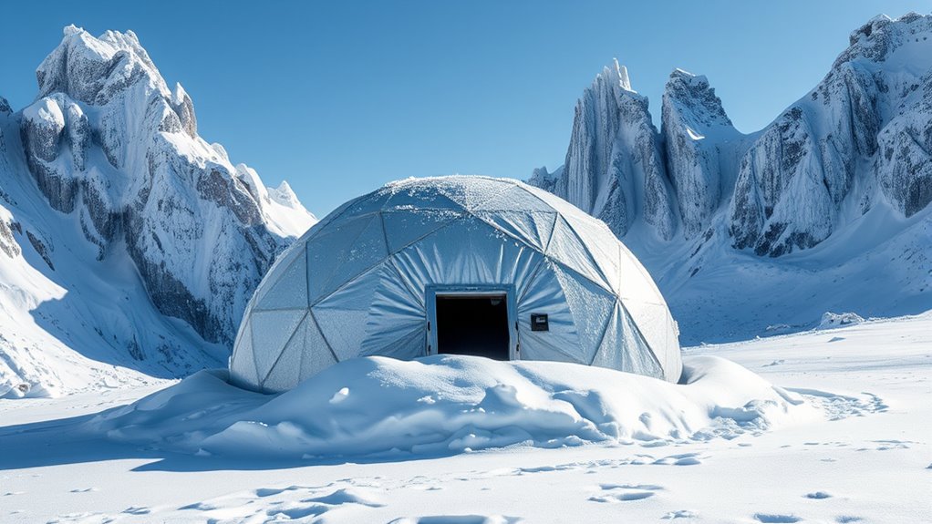 build insulated snow shelters