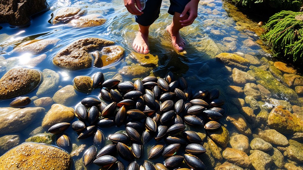 check shellfish responsiveness safely