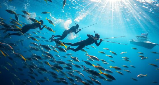competitive underwater fishing events