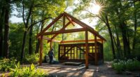 constructing wilderness animal shelter