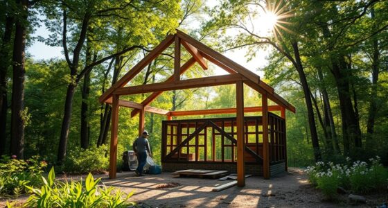 constructing wilderness animal shelter
