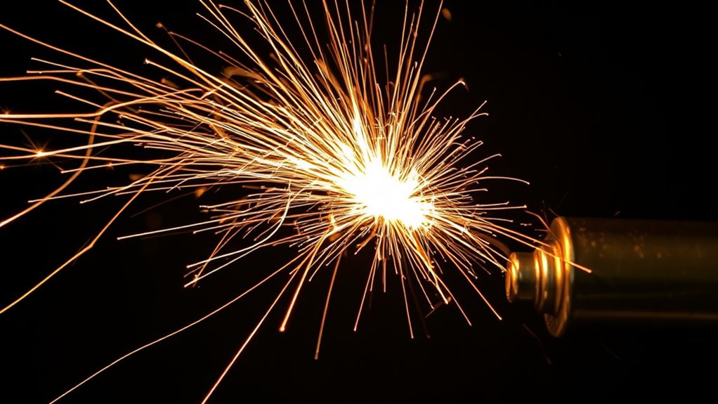 creating sparks with steel wool