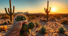 eating cacti in desert