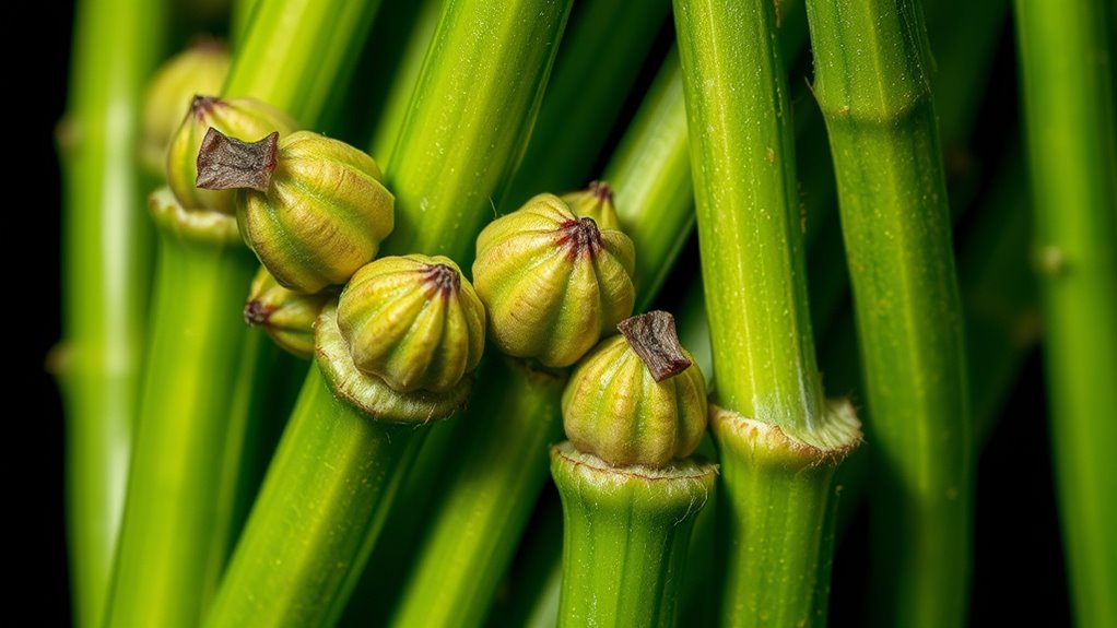 identify edible plant stems
