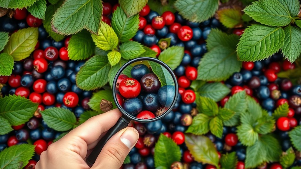 identify safe berry features