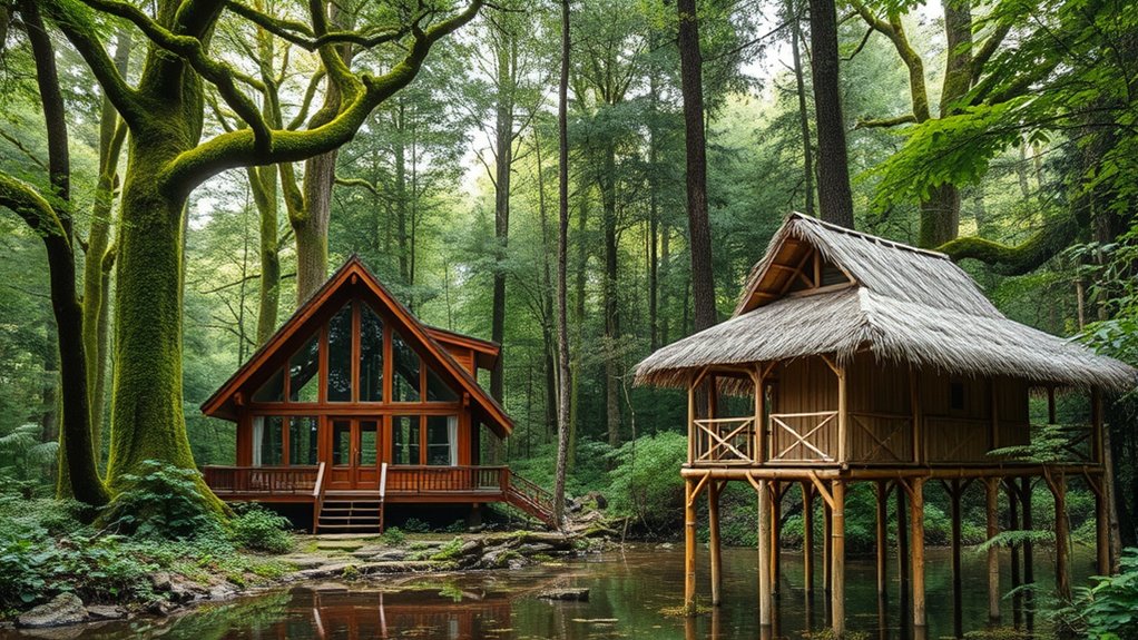 natural sustainable forest shelter