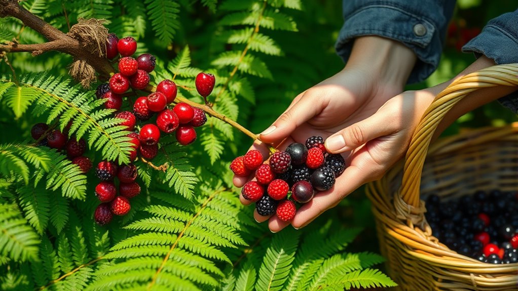 safe berry harvesting techniques
