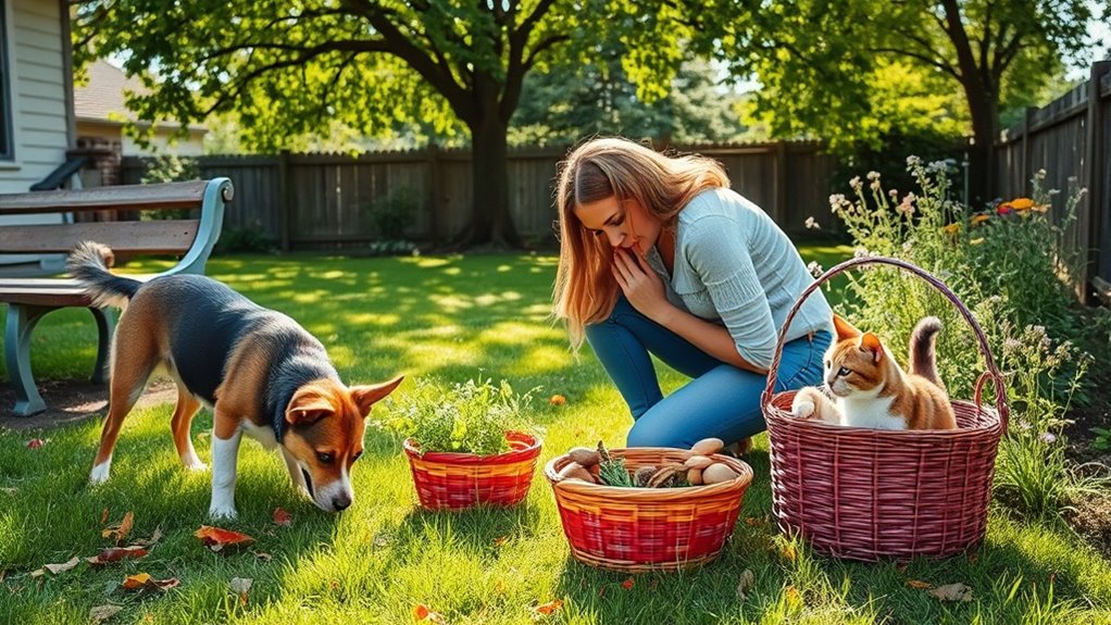 safe pet foraging environment