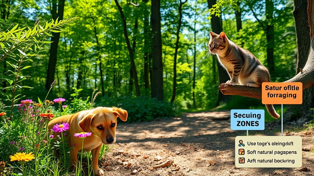 safe stimulating foraging environment