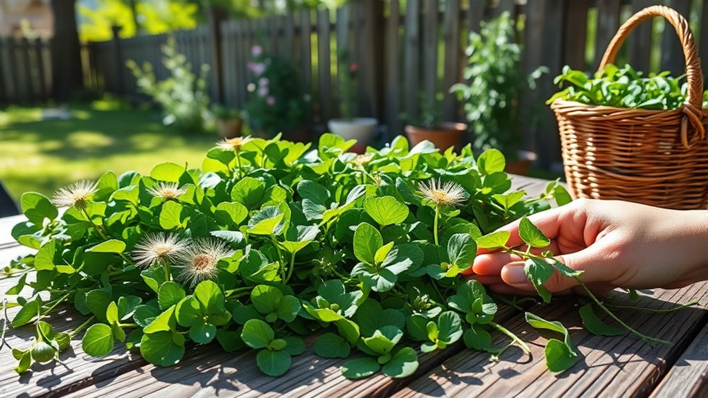 safe wild green foraging