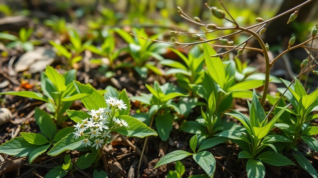 spring medicinal plant harvesting