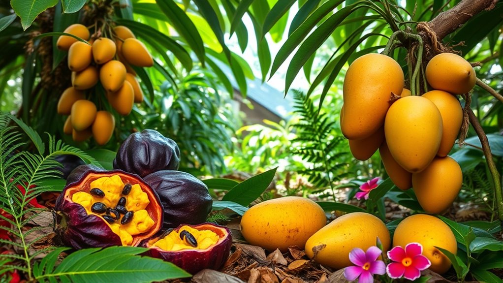 tropical fruits vibrant flavors