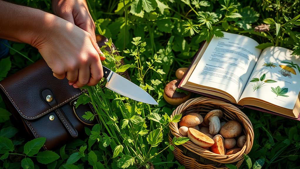 utilize tools for safe foraging