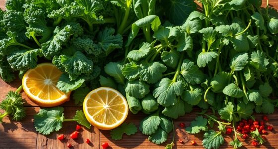 enhancing wild greens flavor