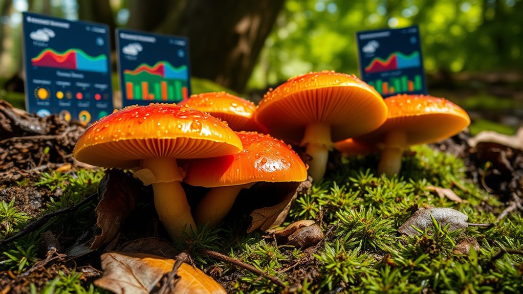 mushroom growth weather prediction
