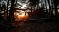 rapid deadfall lean to construction