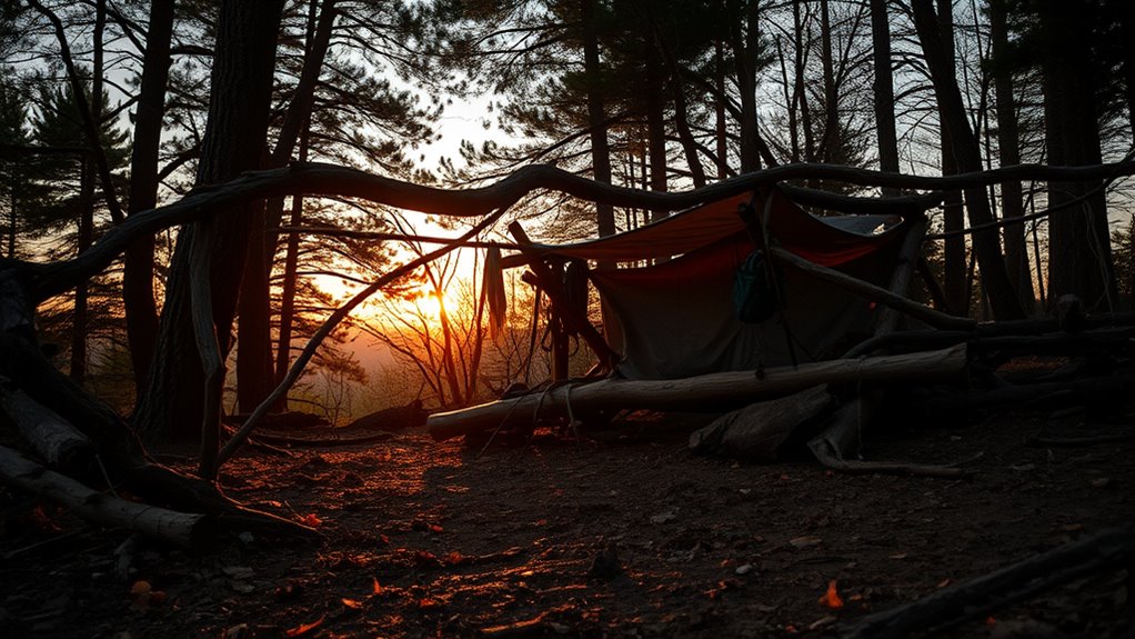 rapid deadfall lean to construction