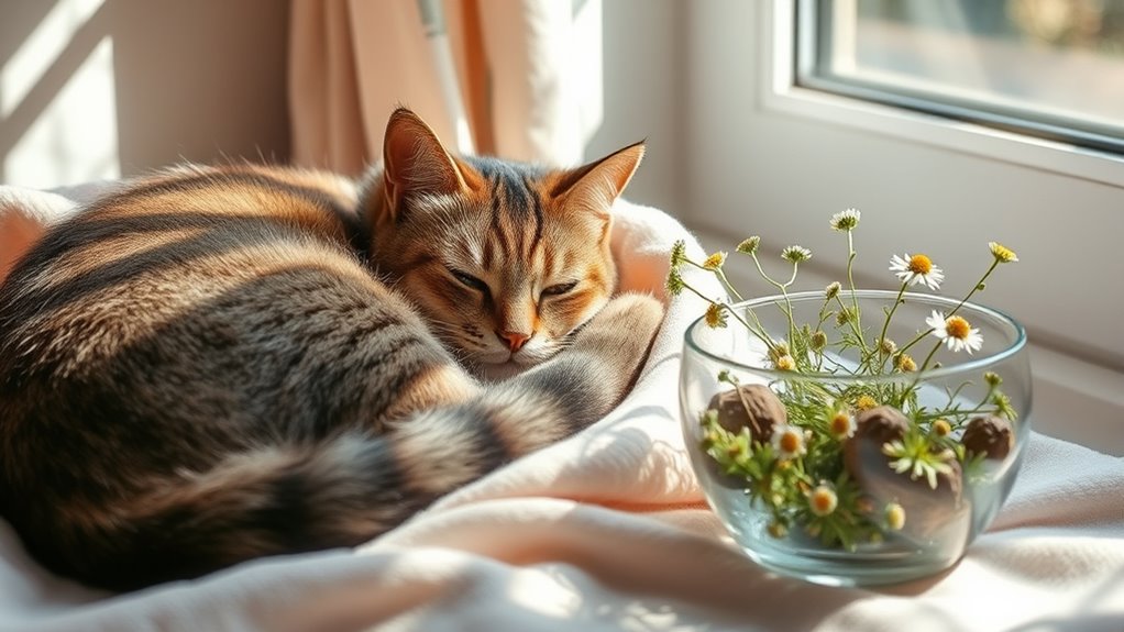 wild chamomile and valerian