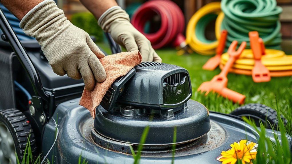 clean drain lubricate equipment