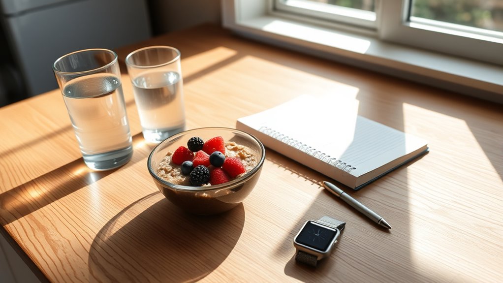 track habits improve mornings