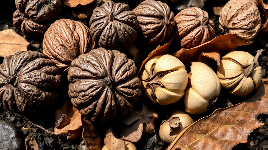black walnuts hickories foraging