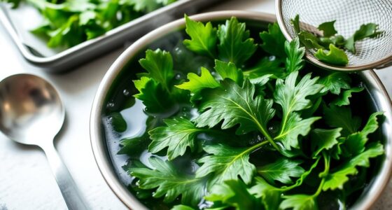 blanch and freeze greens