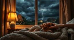 calm pets during storms
