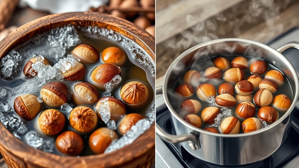 cold and hot leaching