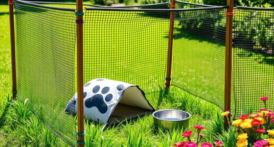 constructing a secure portable pet enclosure