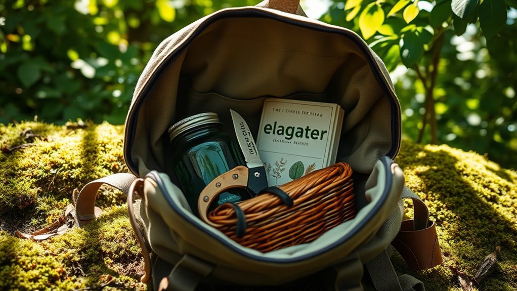 create a lightweight foraging kit