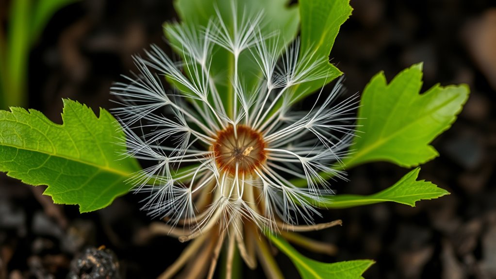 dandelion plant parts overview