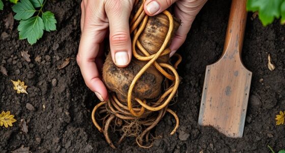 digging and preparing burdock