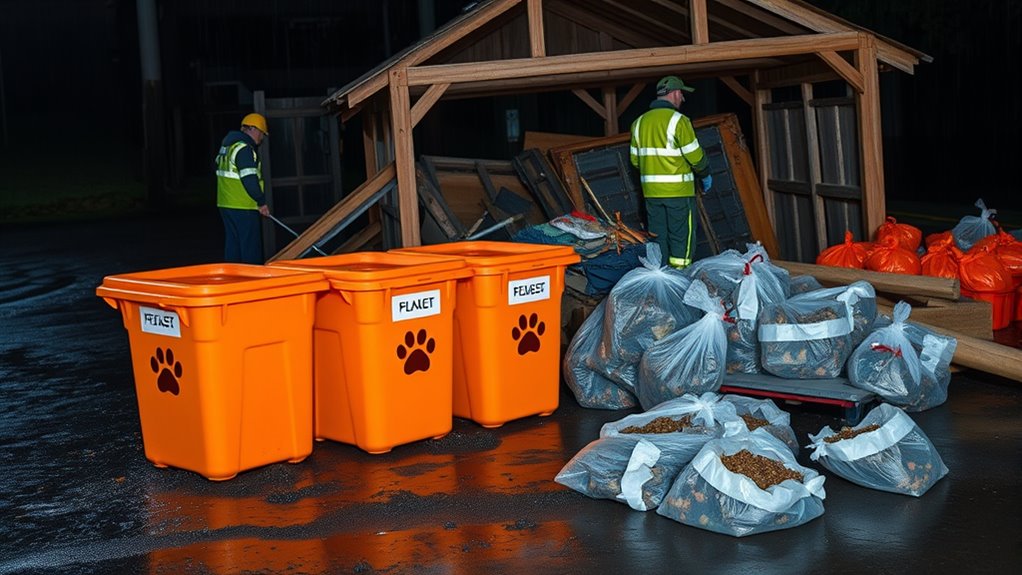 disaster pet waste disposal