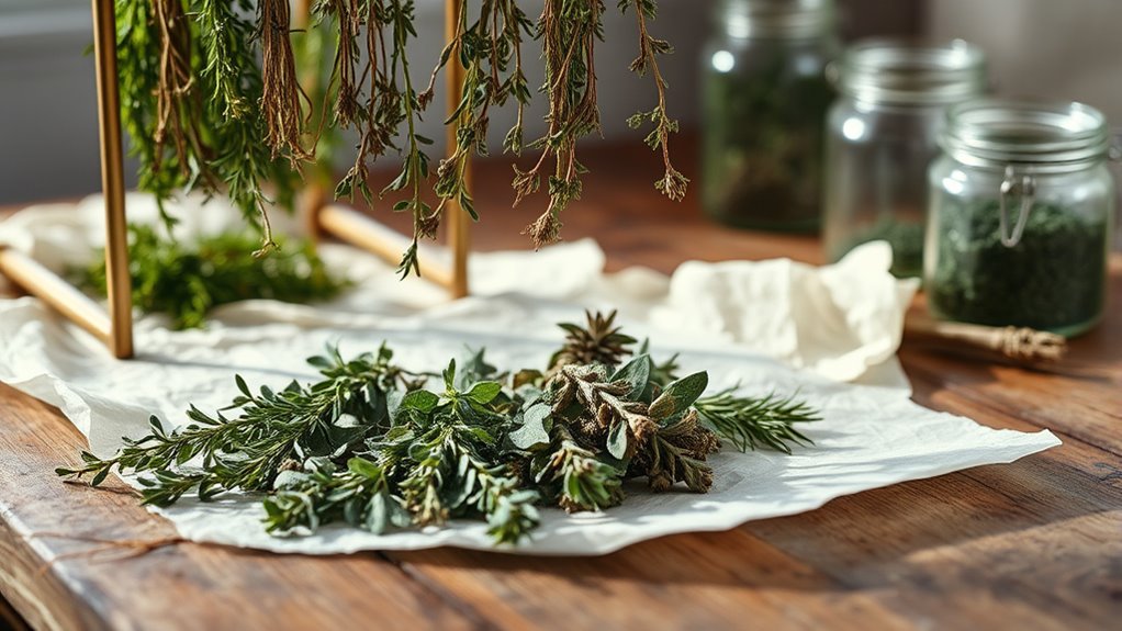 dry herbs properly for safety