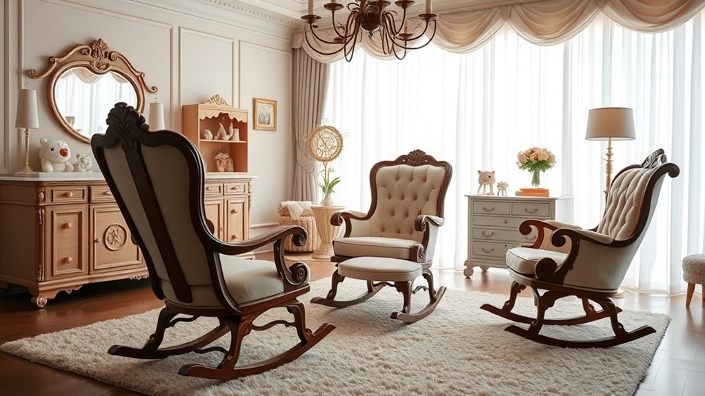 elegant comfortable nursery chairs