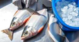 handle and clean catch safely