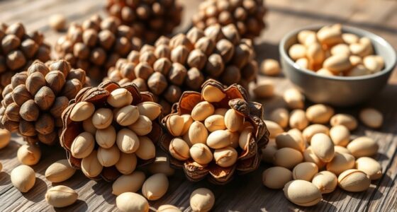 harvesting pine nut seeds