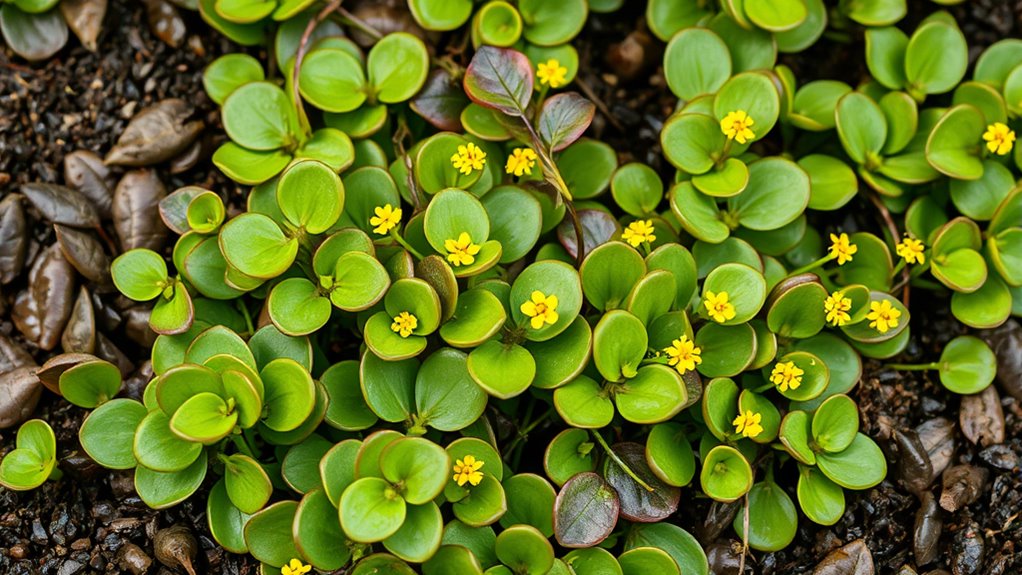 identify edible purslane groundcover