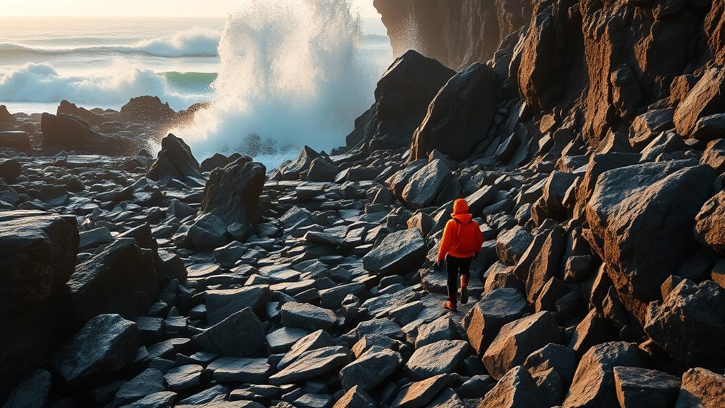 intertidal hazards slips waves