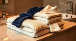 luxury bathrobe towel sets