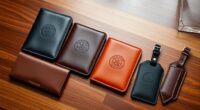 luxury leather passport sets