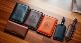 luxury leather passport sets